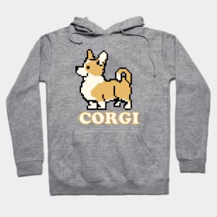 Perfectly Pixel Art Corgi Puppy Dog for Corgi Lovers Hoodie